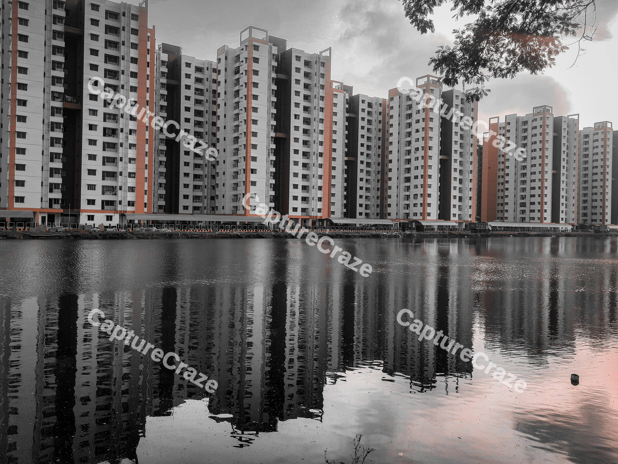 A complex of buildings